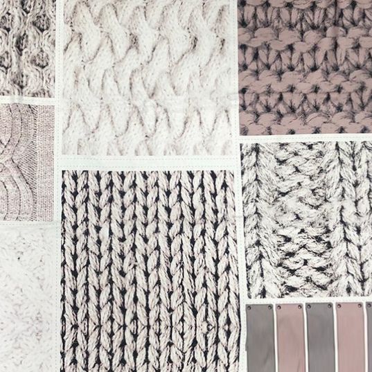 Cushion Panels - Taupe rope effect