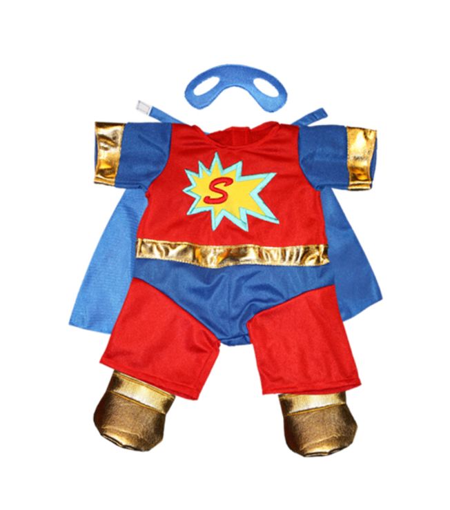 Super ted outfit with cape and mask