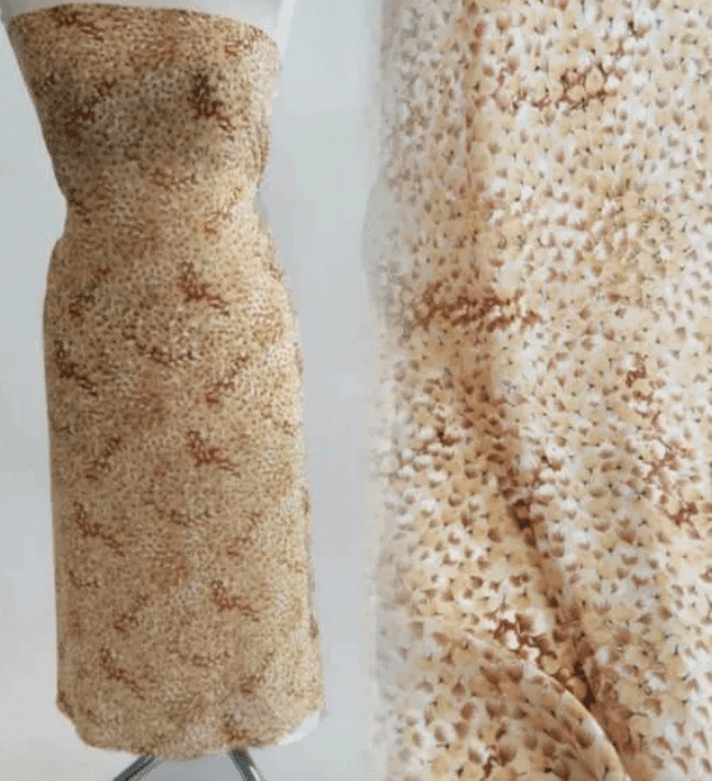Latte chiffon Fabric