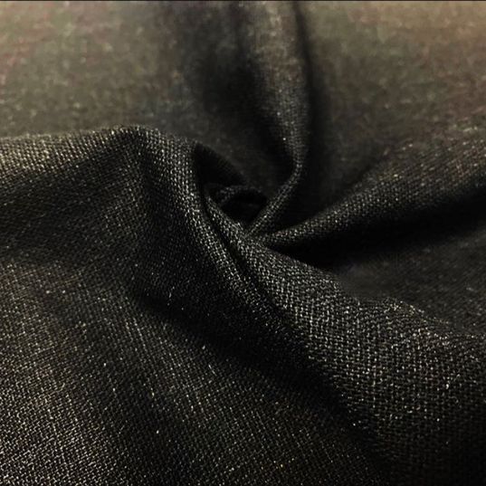 Linen Mix Black fabric