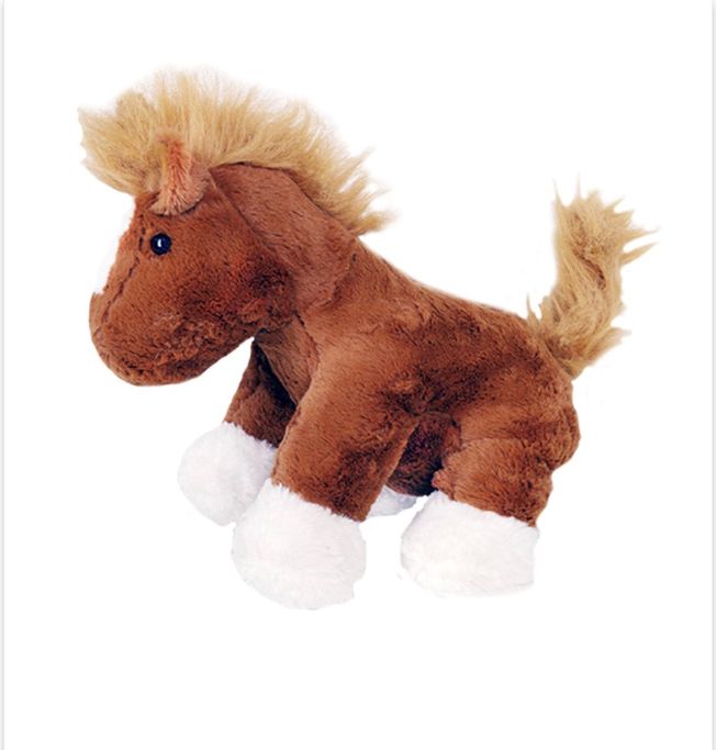 Weighted cuddly brown horse 16