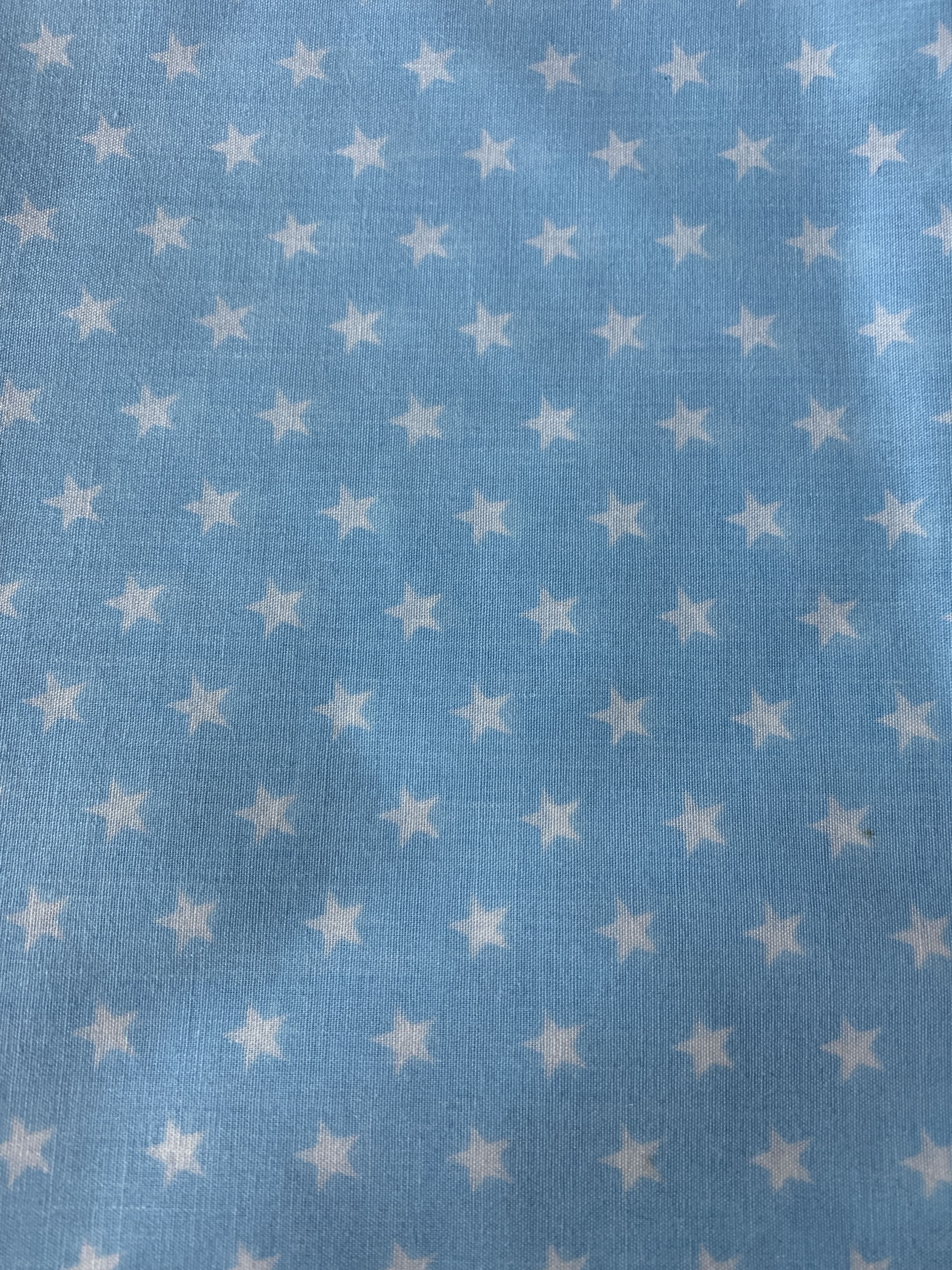 Pale Blue Star Fabric 