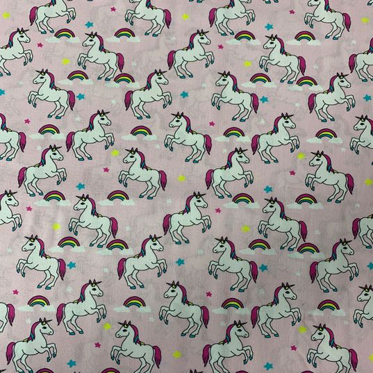 Pink Unicorn Little Johnny Fabric