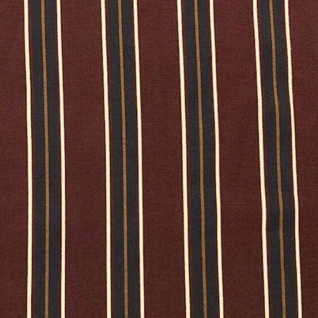 Burgandy striped woven fabric