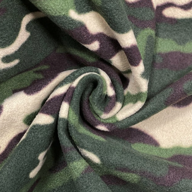 Camoflage fleece - green