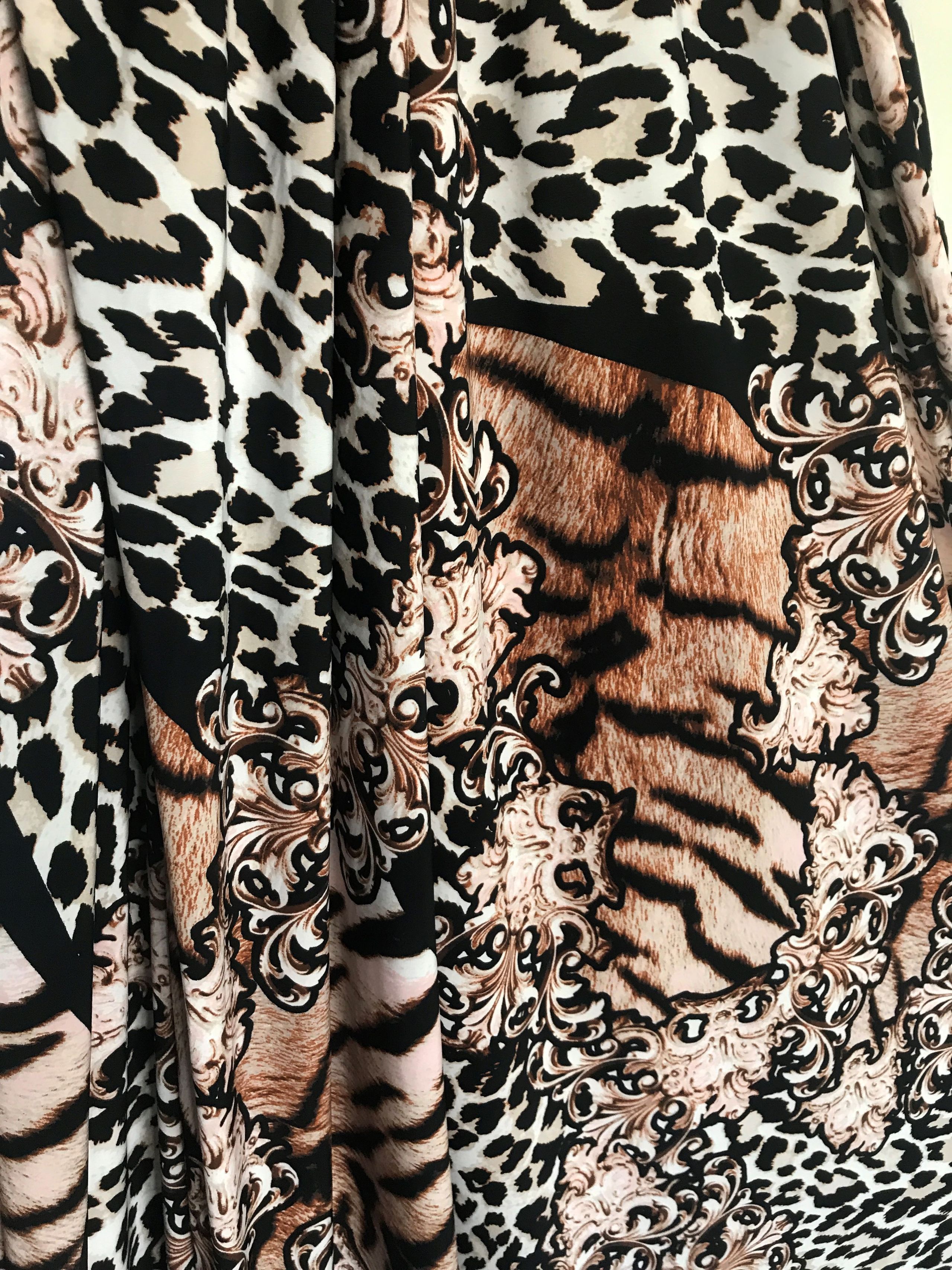 Leopard and Tiger Print Stretch Fabric